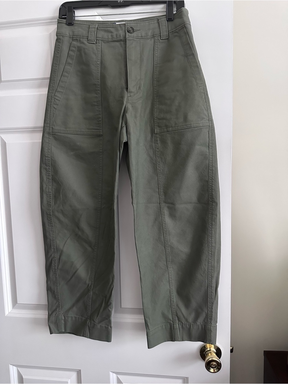 High waist barrel pants